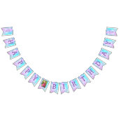 Zeemeerminstaart onder het Zee Happy Birthday Vlaggetjes (Alle)