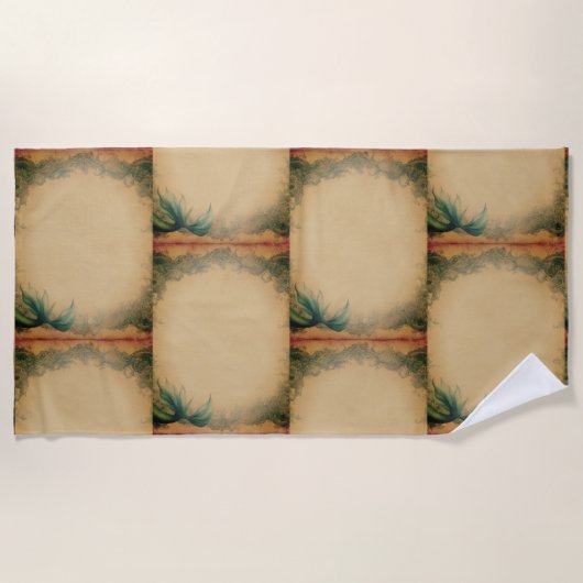  zeemeerminstaart strandlaken (Voorkant)