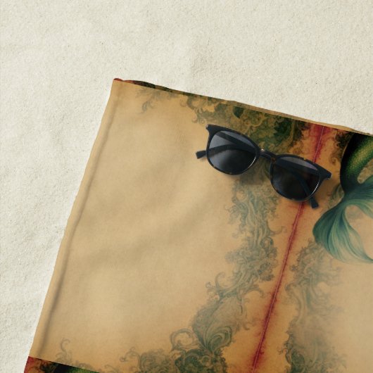  zeemeerminstaart strandlaken (In situ)