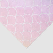 Zeemeerminstaart Turquoise Roze Verjaardag Tissuepapier (Detail)