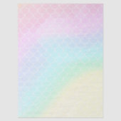 Zeemeerminstaart Turquoise Roze Verjaardag Tissuepapier (Voorkant)