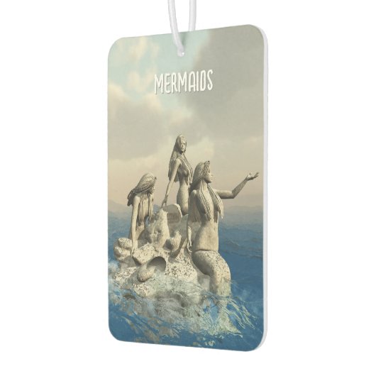 Zeemeerminstandbeeld. gepersonaliseerd luchtverfrisser (Links)