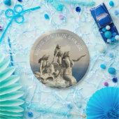 Zeemeerminstandbeeld. gepersonaliseerd papieren bordje (Feest)