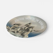 Zeemeerminstandbeeld. gepersonaliseerd papieren bordje (Gekanteld)