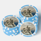 Zeemeerminstandbeeld. Gepersonaliseerd Poker Chips (Opstapeling)
