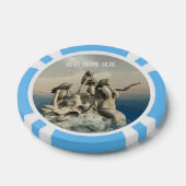 Zeemeerminstandbeeld. Gepersonaliseerd Poker Chips (Enkel)