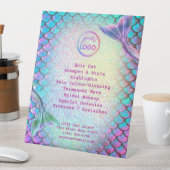 zeemeerminteken schoonheidssalon reclamebord met voetstuk (Insitu)