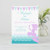 Zeemeerminuitnodigingen | Op uitnodiging van het z (Staand voorkant)