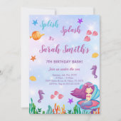 zeemeerminverjaardag kaart (Voorkant)