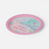 Zeemeerroze goud onder het Baby shower van de Zee Papieren Bordje (Gekanteld)
