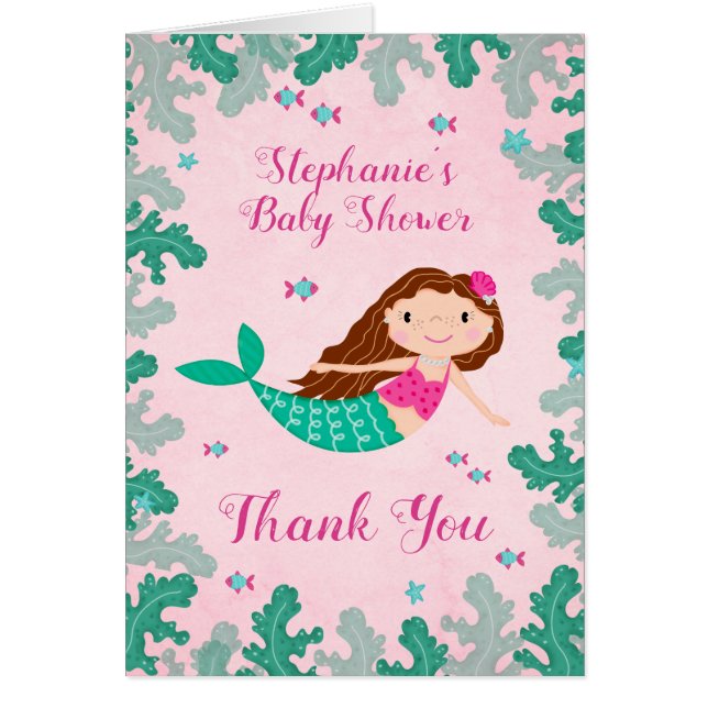 Zeemeerroze onder het Baby shower van het Zee (Voorkant)