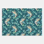 Zeemeervis anananassapier, set van 3 inpakpapier vel (Voorkant)