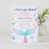 Zeemeervis Baby shower schelvis onder Zee B Kaart (Staand voorkant)