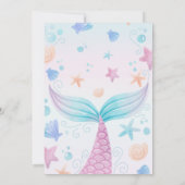 Zeemeervis Baby shower schelvis onder Zee B Kaart (Achterkant)