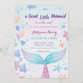 Zeemeervis Baby shower schelvis onder Zee B Kaart (Voorkant / Achterkant)