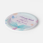 Zeemeervis Baby shower schelvis onder Zee B Papieren Bordje (Gekanteld)