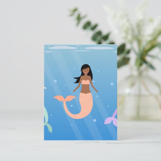 zeemeervis briefkaart (Staand voorkant)