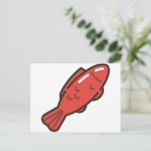 zeemeervis briefkaart (Staand voorkant)