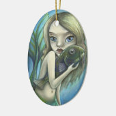 Zeemeervis en visvis keramisch ornament (Links)