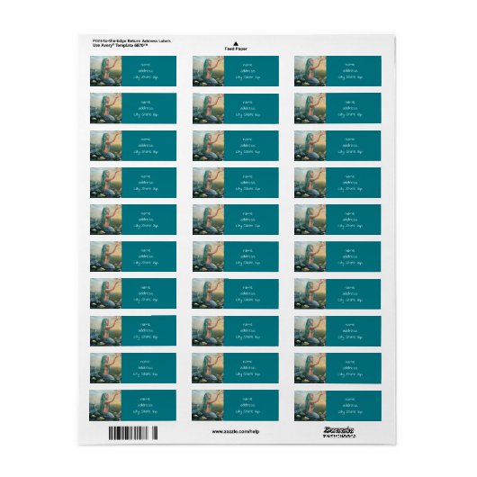 zeemeervis etiket (Full Sheet)