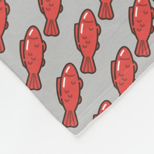 zeemeervis fleece deken (Hoek)