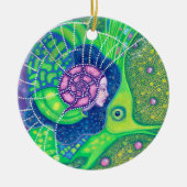 Zeemeervis onderwater Surreëel Fantastisch schilde Keramisch Ornament (Voorkant)