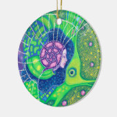 Zeemeervis onderwater Surreëel Fantastisch schilde Keramisch Ornament (Links)