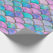 Zeemeervis op schaal japans naadloos patroon. cadeaupapier (Hoek)