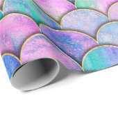 Zeemeervis op schaal japans naadloos patroon. cadeaupapier (Rol Hoek)