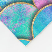 Zeemeervis op schaal japans naadloos patroon. fleece deken (Hoek)