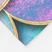 Zeemeervis op schaal japans naadloos patroon. fleece deken (Hoek)