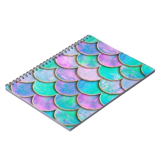 Zeemeervis op schaal japans naadloos patroon. notitieboek (Linkerzijde)