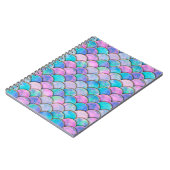 Zeemeervis op schaal japans naadloos patroon. notitieboek (Linkerzijde)