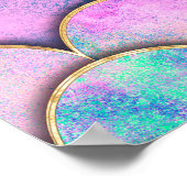 Zeemeervis op schaal japans naadloos patroon. poster (Hoek)