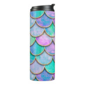 Zeemeervis op schaal japans naadloos patroon. thermosbeker (Gedraaid links)