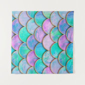 Zeemeervis op schaal japans naadloos patroon. wandkleed (Voorkant (horizontaal))