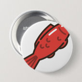 zeemeervis ronde button 7,6 cm (Voorkant /achterkant)
