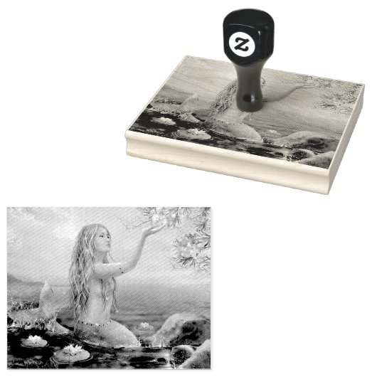 zeemeervis rubberstempel (Gestempeld)