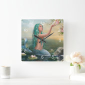 zeemeervis vierkante klok (Huis)