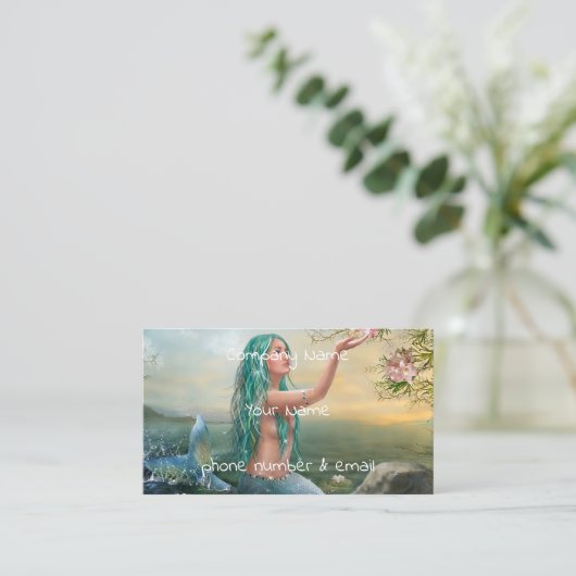 zeemeervis visitekaartje (Staand voorkant)