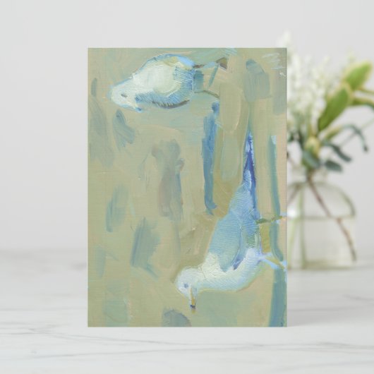 Zeemeeuw 1 kaart (Staand voorkant)