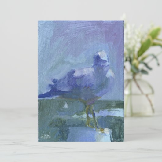 Zeemeeuw 4 kaart (Staand voorkant)