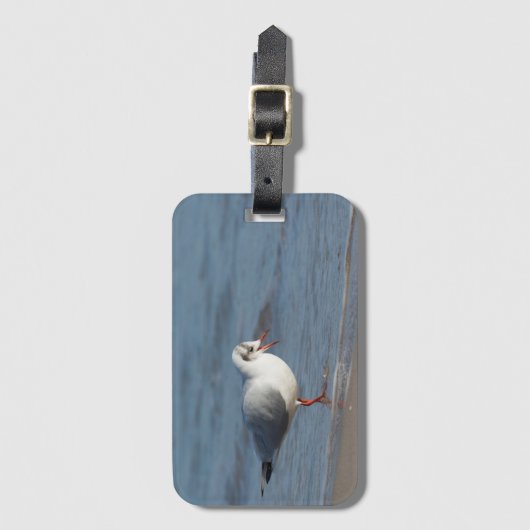 zeemeeuw bagagelabel (Voorkant (verticaal))