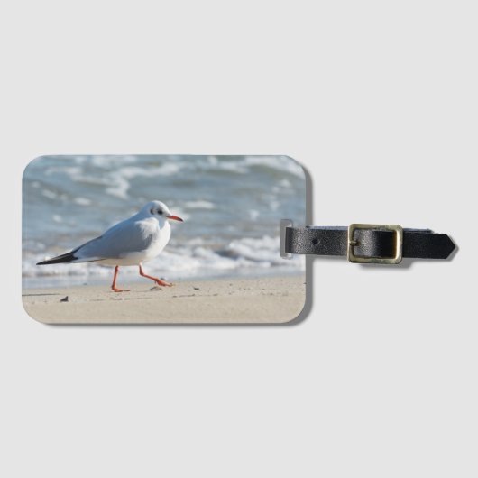 zeemeeuw bagagelabel (Voorkant (horizontaal))