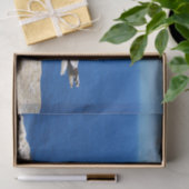 Zeemeeuw bij de strand tissuepapier (Geschenk)