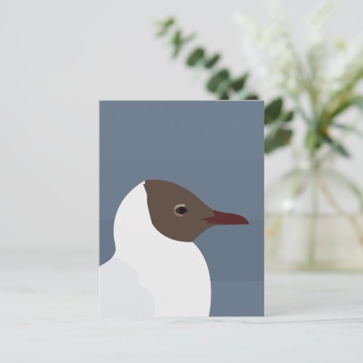 zeemeeuw briefkaart (Staand voorkant)