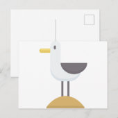 zeemeeuw briefkaart (Voorkant / Achterkant)