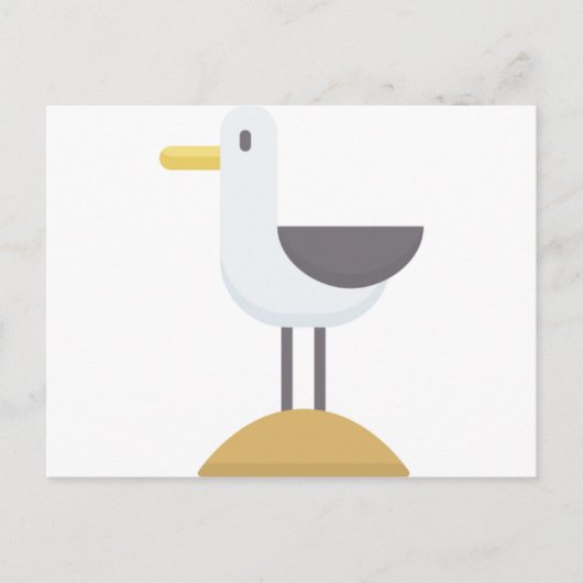 zeemeeuw briefkaart (Voorkant)