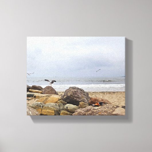 zeemeeuw canvas afdruk (Voorkant)