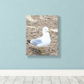 zeemeeuw canvas afdruk (Insitu (Houten vloer))